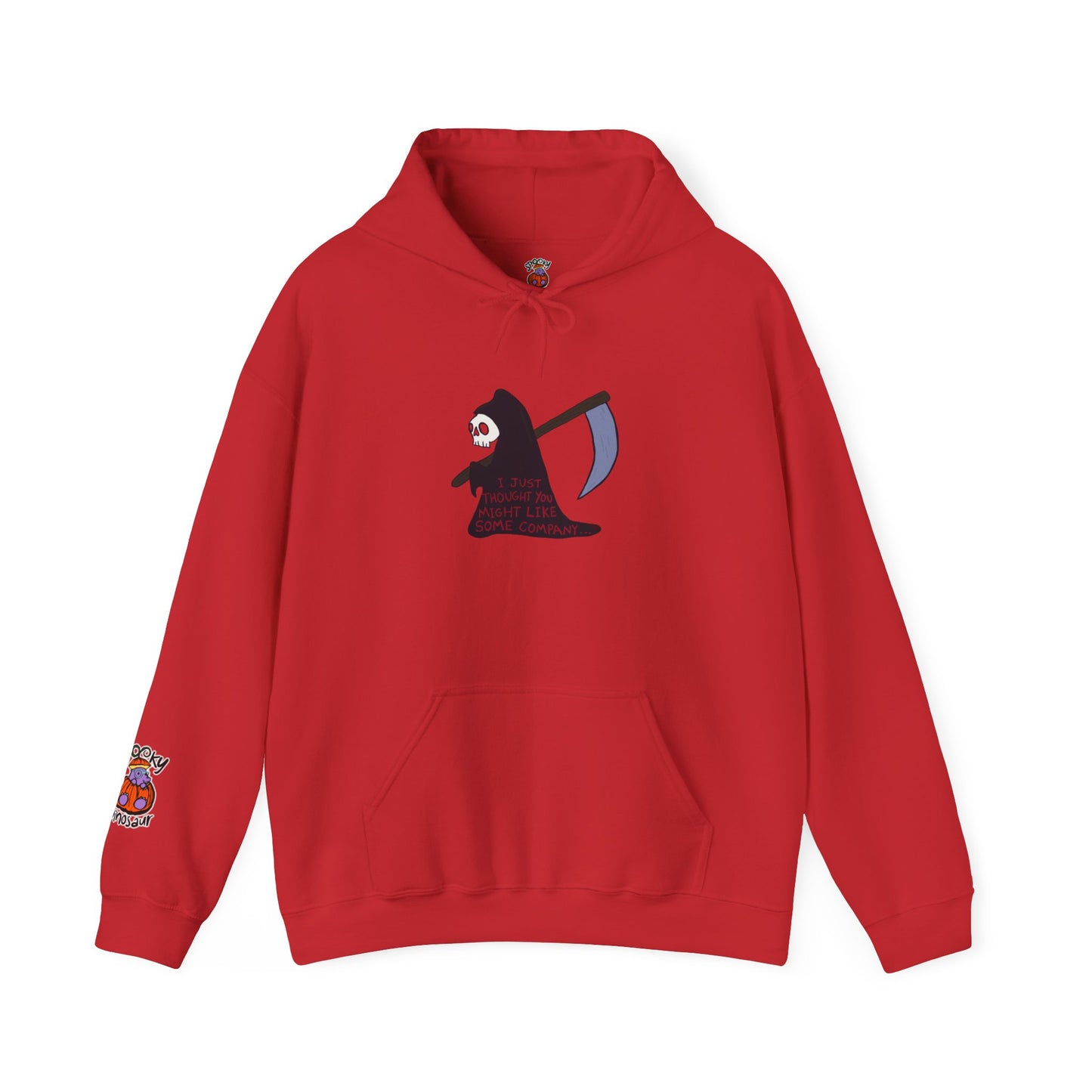 "The Lonely Reaper" Spooky Dino Original - Unisex Heavy Blend™ Hooded Sweatshirt