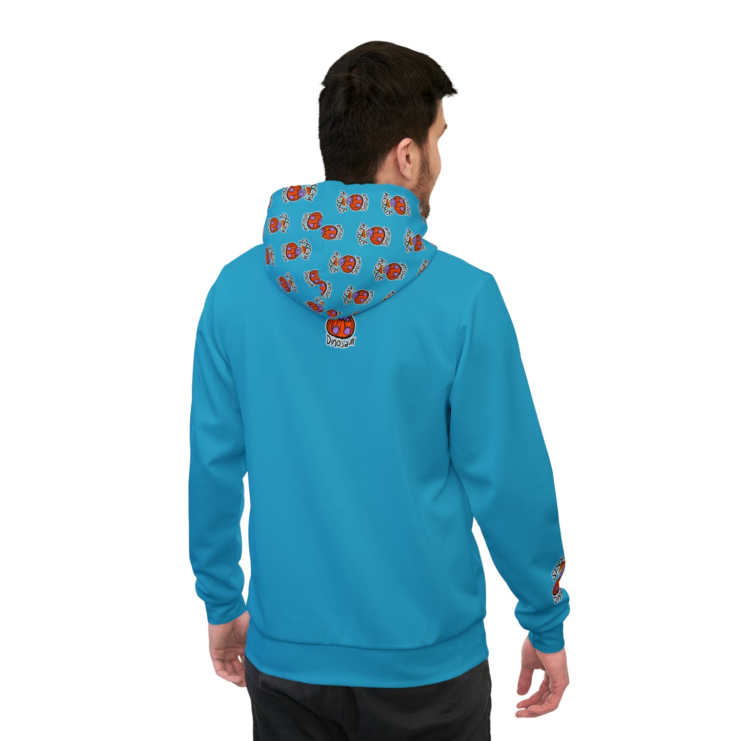 Blue "Milton" Spooky Dino Original - Athletic Hoodie