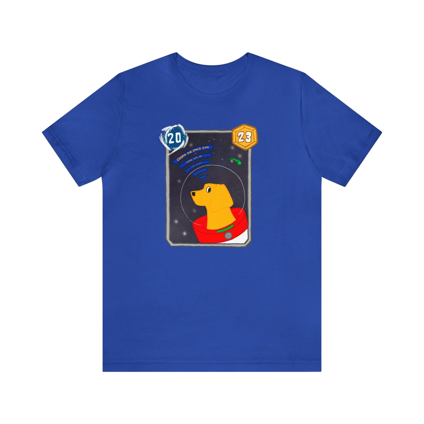 Snap Kang x Spooky Dino Marvel Snap inspired Cosmo Card (Good Girl Variant) - Unisex Jersey Short Sleeve Tee