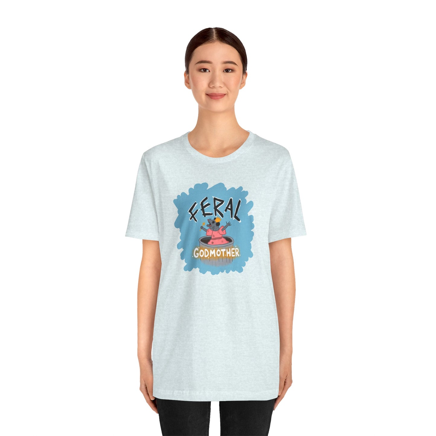 "Feral Godmother" Spooky Dino Original - Unisex Jersey Short Sleeve Tee