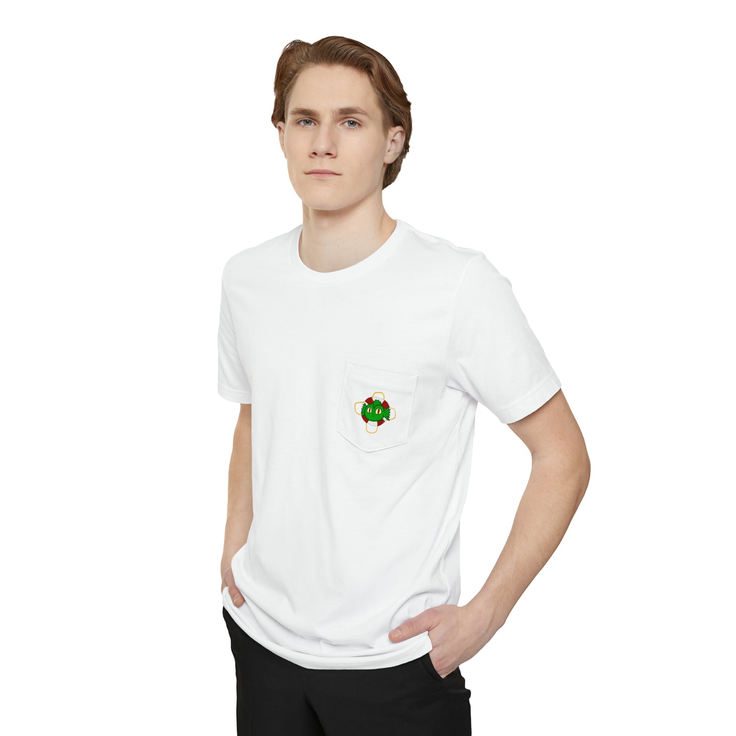 "Kreach" Spooky Dino Original - Unisex Pocket T-shirt