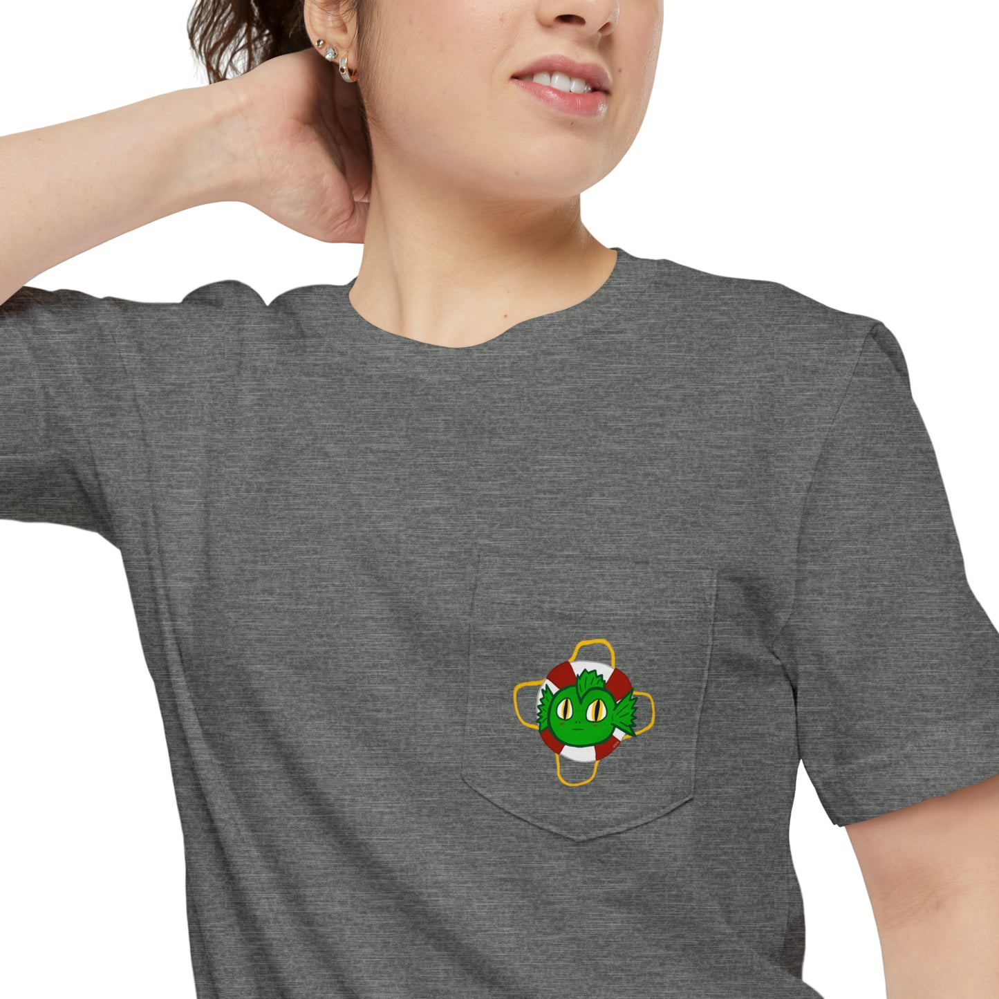 "Kreach" Spooky Dino Original - Unisex Pocket T-shirt