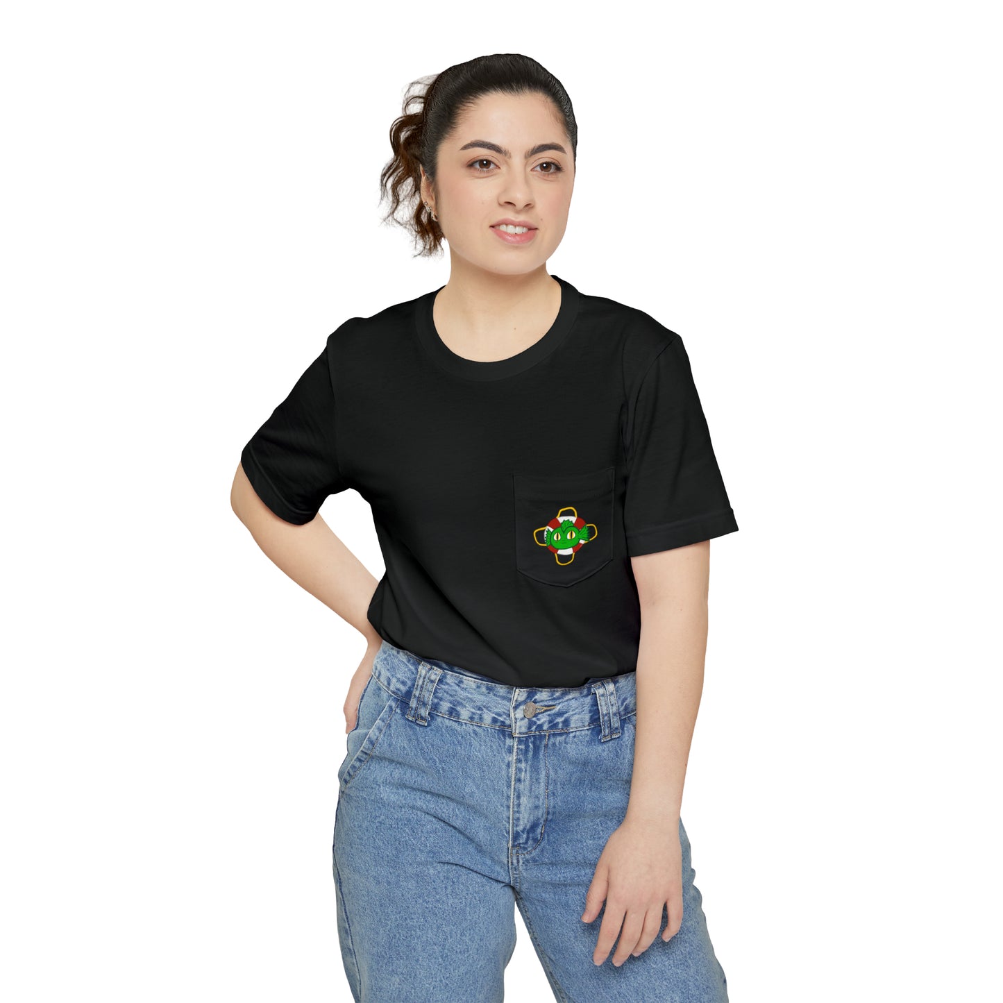 "Kreach" Spooky Dino Original - Unisex Pocket T-shirt