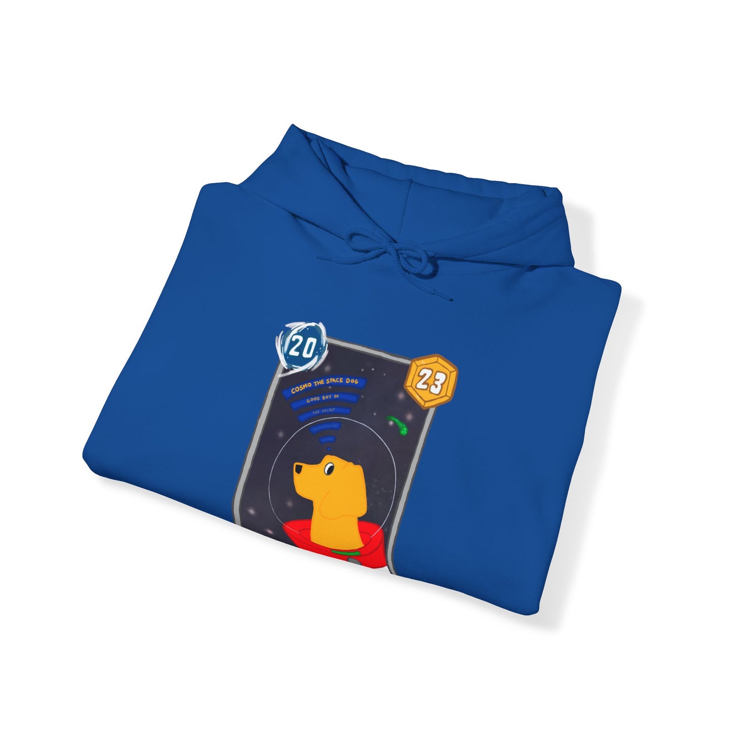 Snap Kang x Spooky Dino Marvel Snap inspired Cosmo Card (Good Boy Variant) - Unisex Heavy Blend™ Hooded Sweatshirt