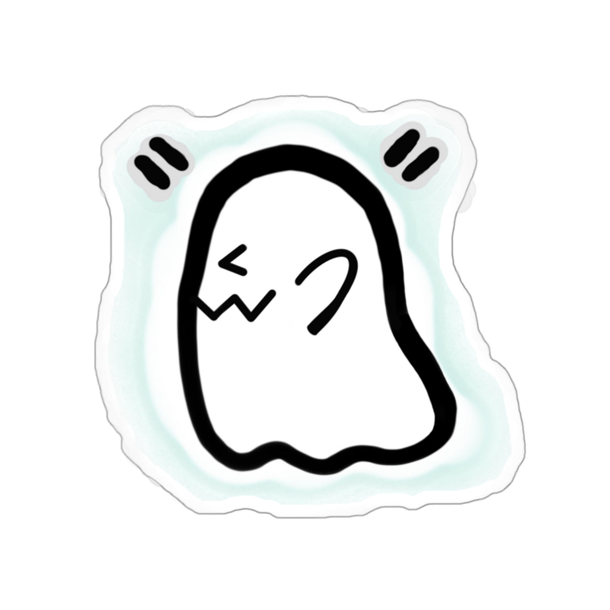 Custom Vinyl Sticker | Personalized Laptop Sticker | Spooky Dinosaur