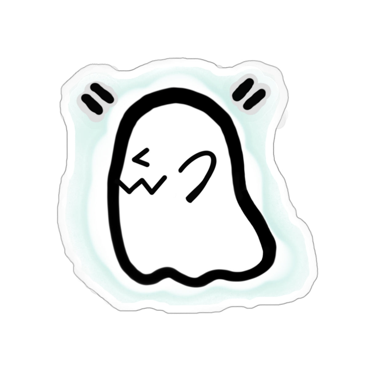 Custom Vinyl Sticker | Personalized Laptop Sticker | Spooky Dinosaur