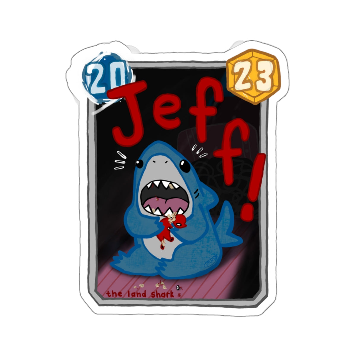 Snap Kang x Spooky Dino Marvel Snap inspired Jeff! Card - Stickers