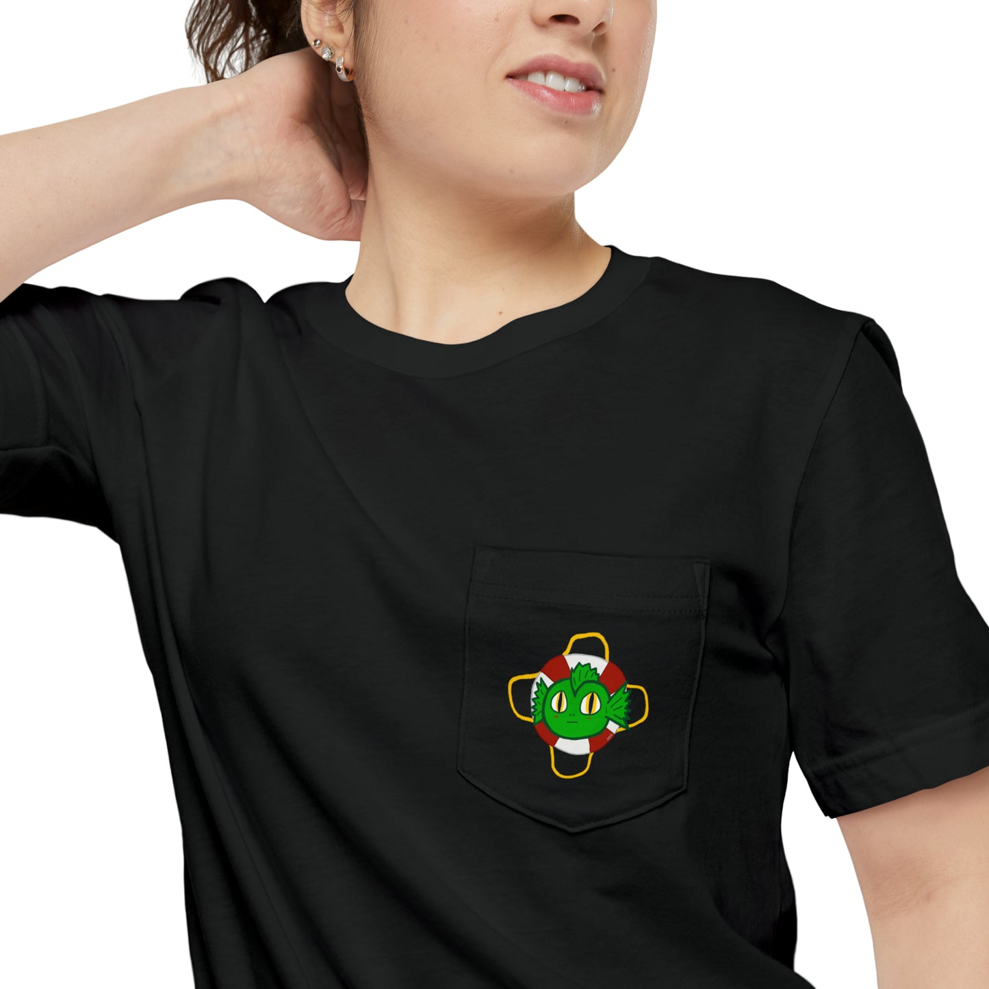 "Kreach" Spooky Dino Original - Unisex Pocket T-shirt