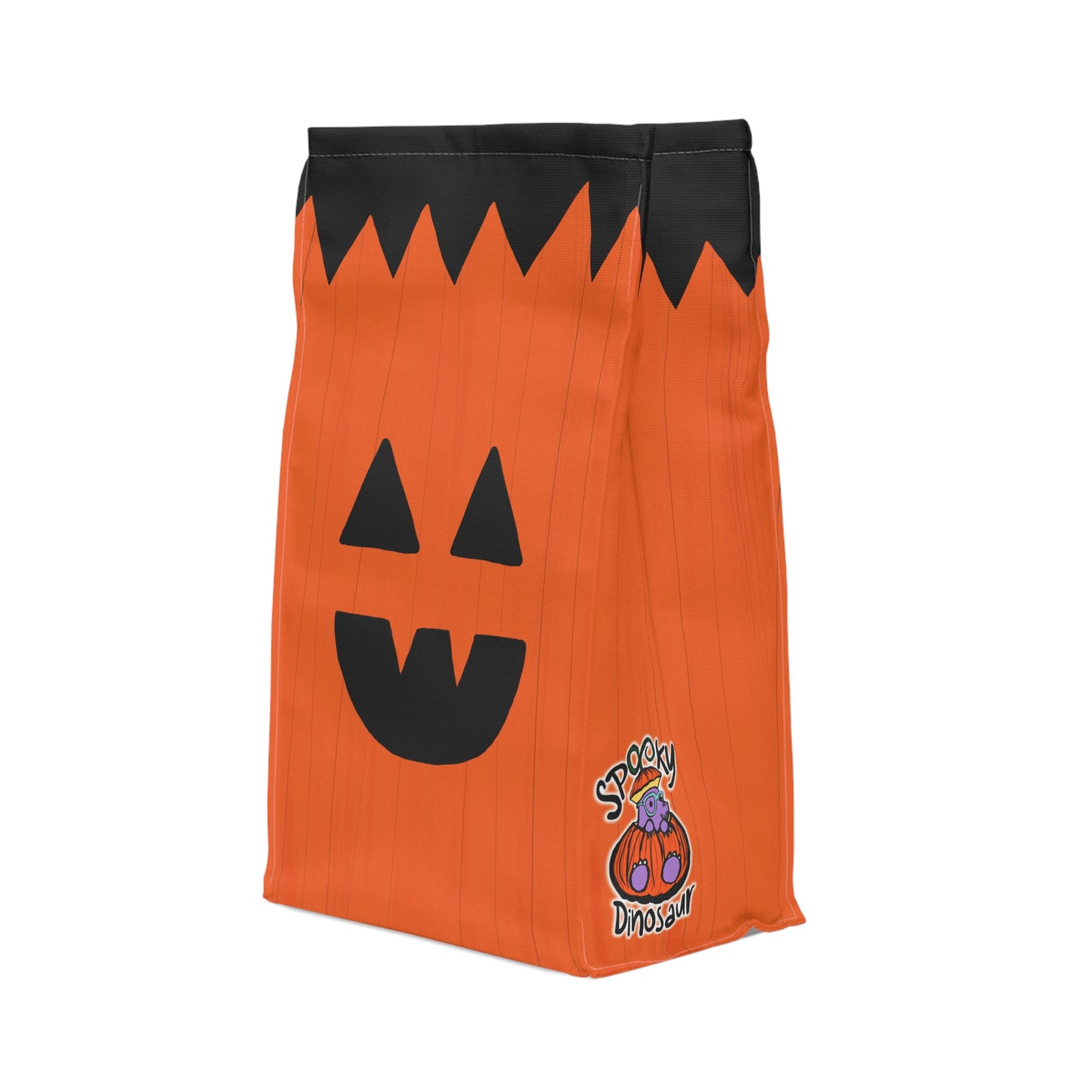 "Tricks and Treats, Please!" Spooky Dino Original - Lunch Bag