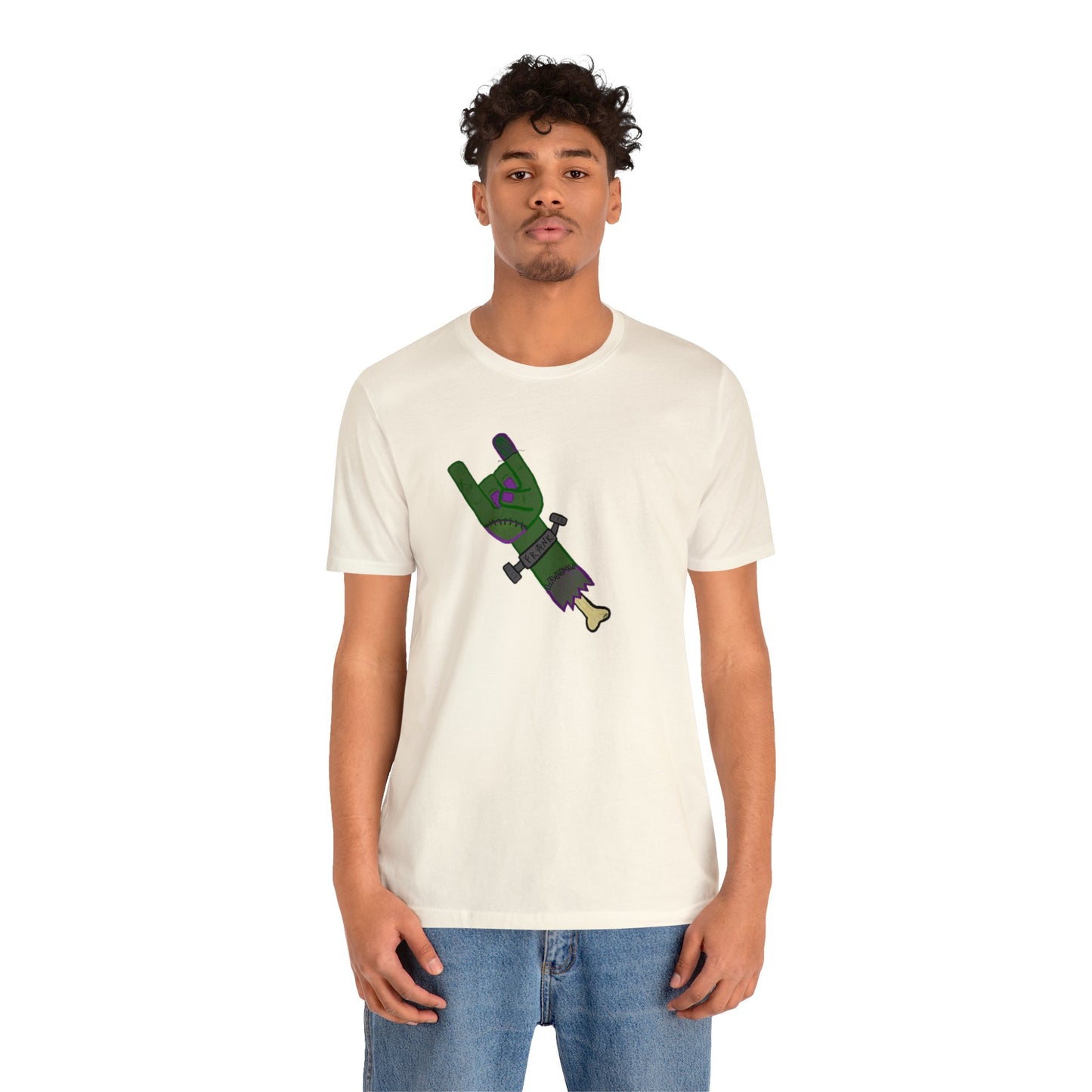 "Monster of Rock" Spooky Dino Original - Unisex Jersey Short Sleeve Tee