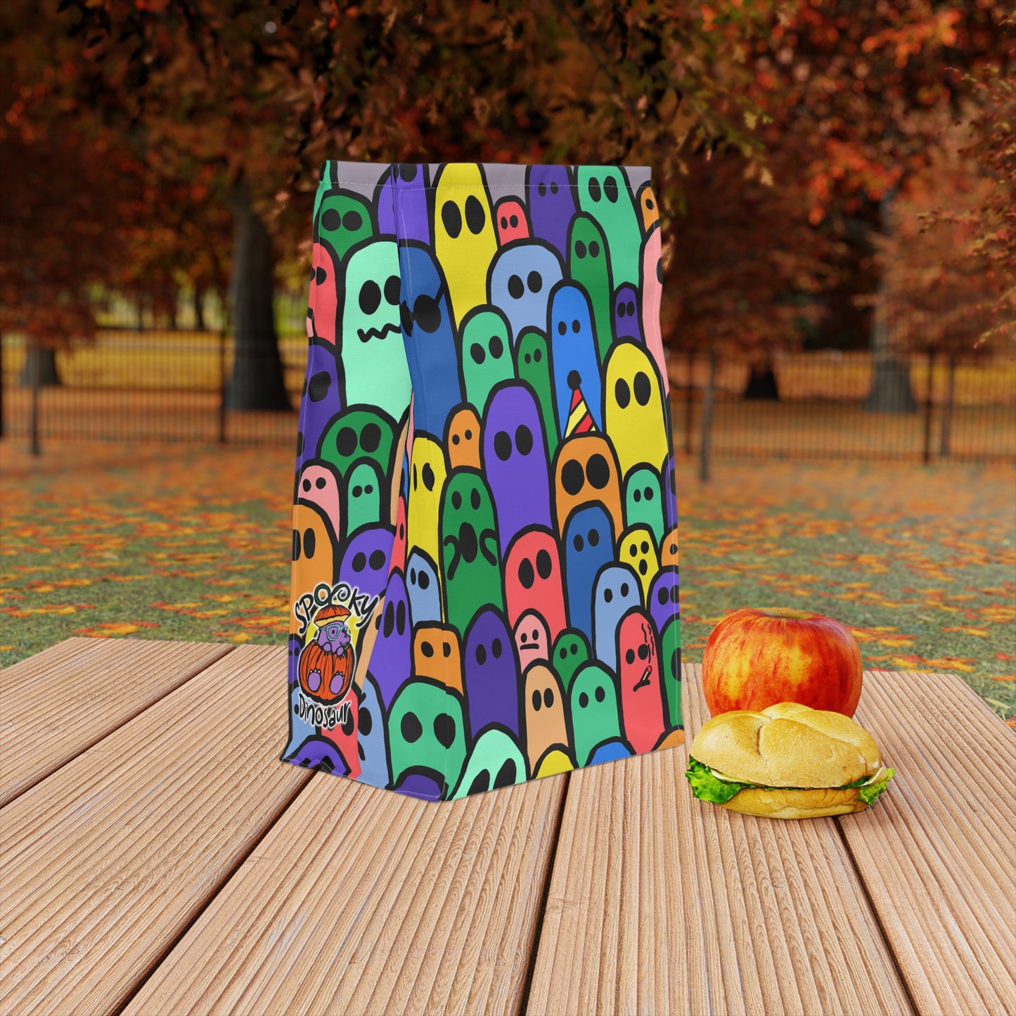 Dino Lunch Bag | Personalized Lunch Bags | Spooky Dinosaur