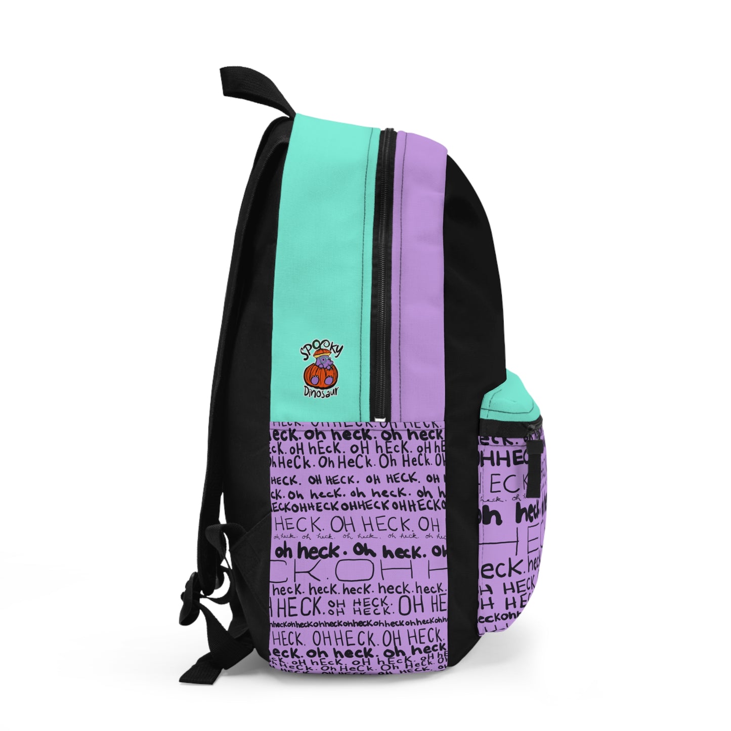 Polyester Shoulder Bag | Personalized Shoulder Bag | Spooky Dinosaur