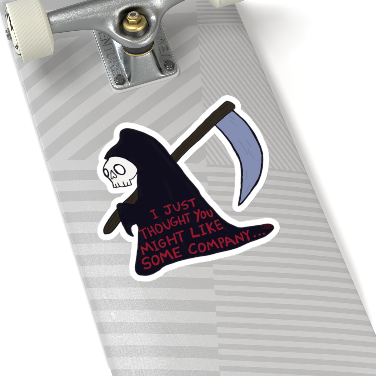 "The Lonely Reaper" Spooky Dino Original - Stickers