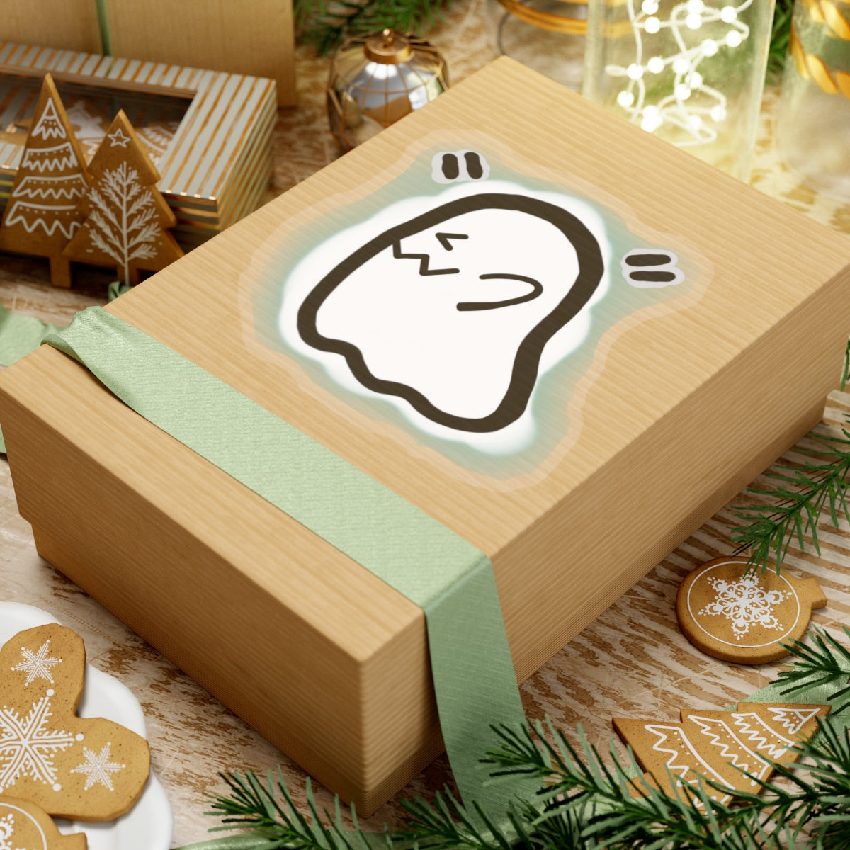 Custom Vinyl Sticker | Personalized Laptop Sticker | Spooky Dinosaur