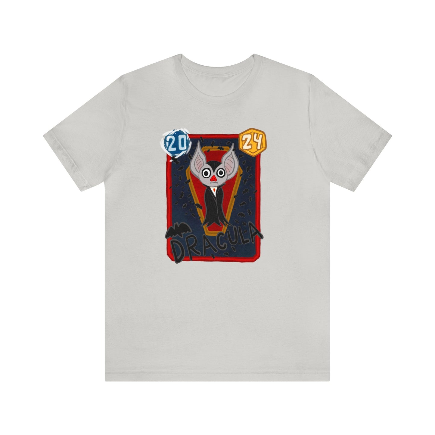 Snap Kang x Spooky Dino Marvel Snap inspired Dracula Card - Unisex Jersey Short Sleeve Tee