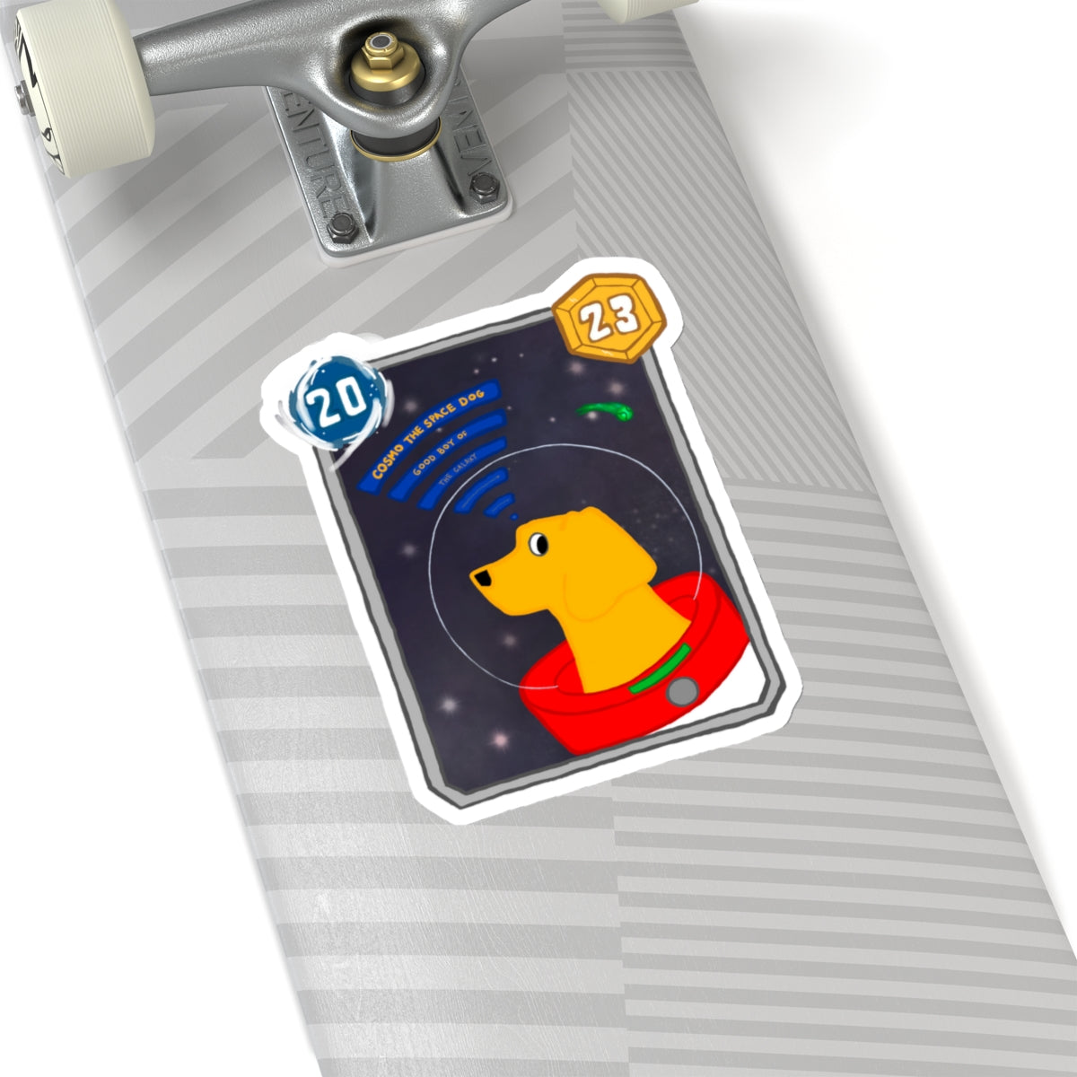 Snap Kang x Spooky Dino Marvel Snap inspired Cosmo Card (Good Boy Variant) - Stickers
