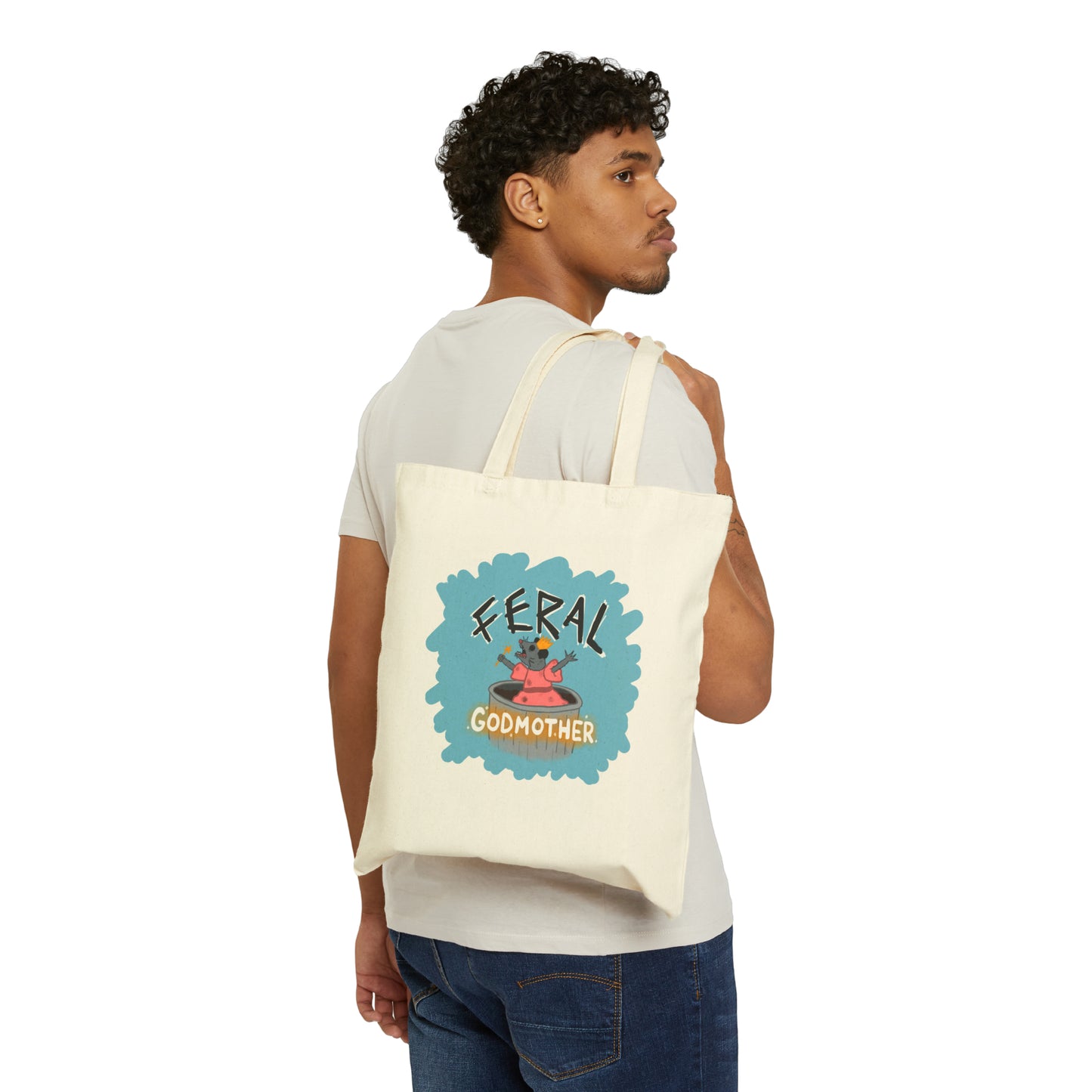 Cotton Tote Bag | Tote Bags Bulk | Spooky Dinosaur