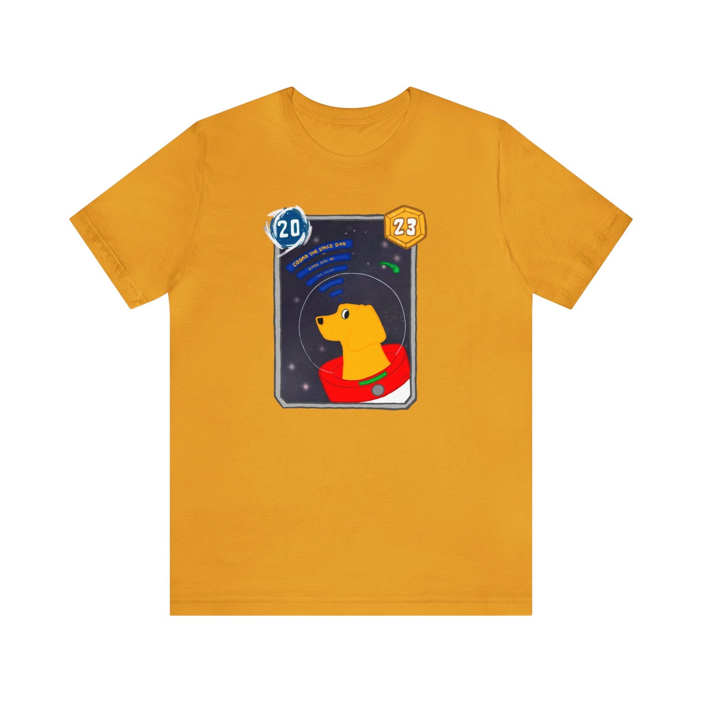 Snap Kang x Spooky Dino Marvel Snap inspired Cosmo Card (Good Girl Variant) - Unisex Jersey Short Sleeve Tee