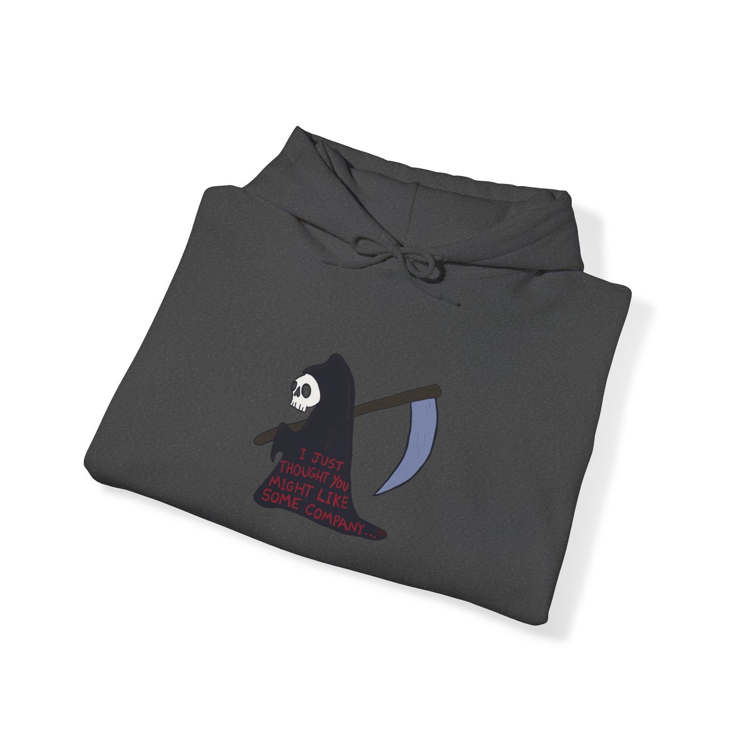 "The Lonely Reaper" Spooky Dino Original - Unisex Heavy Blend™ Hooded Sweatshirt