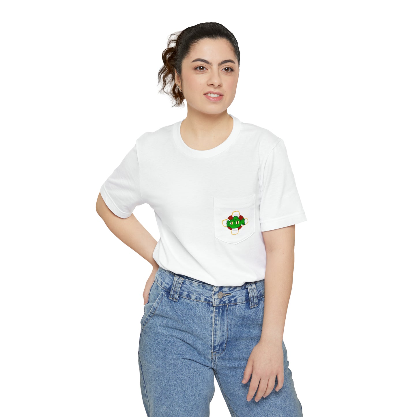 "Kreach" Spooky Dino Original - Unisex Pocket T-shirt