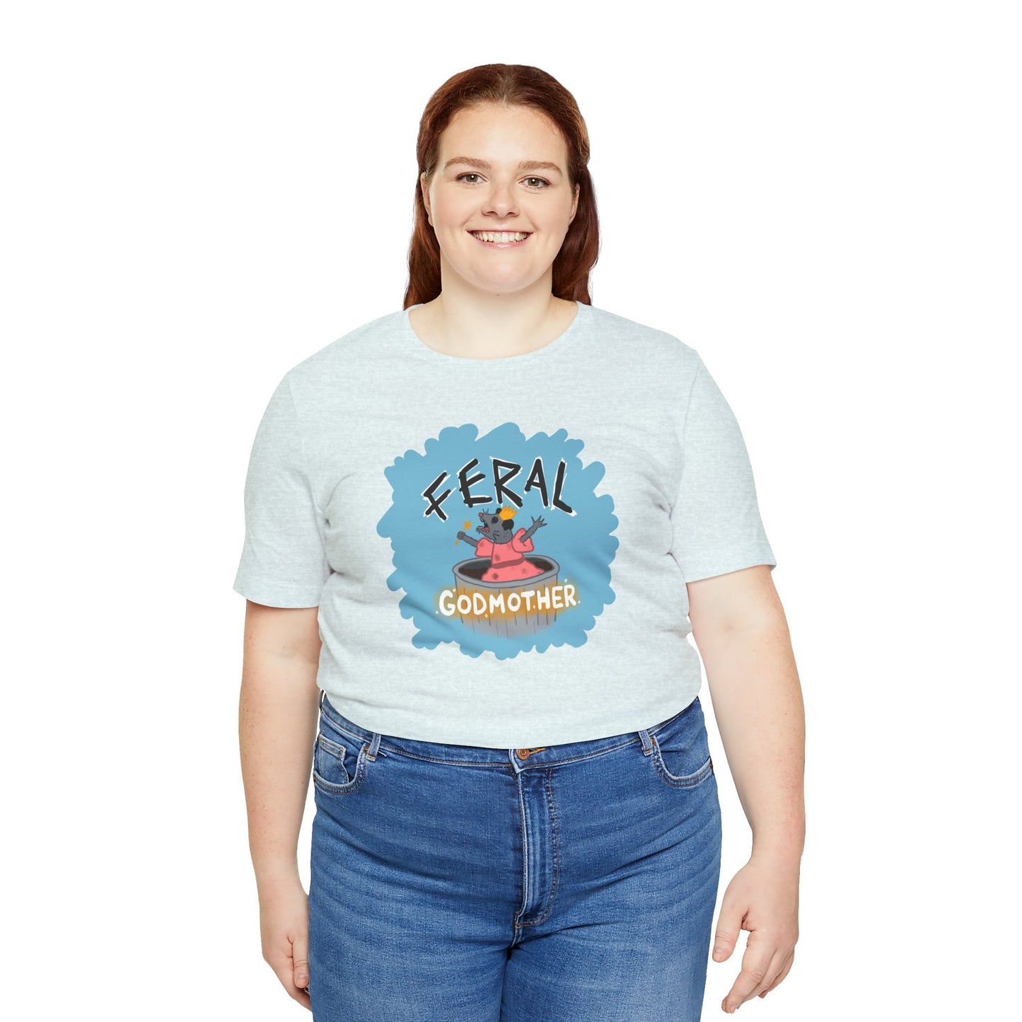 "Feral Godmother" Spooky Dino Original - Unisex Jersey Short Sleeve Tee