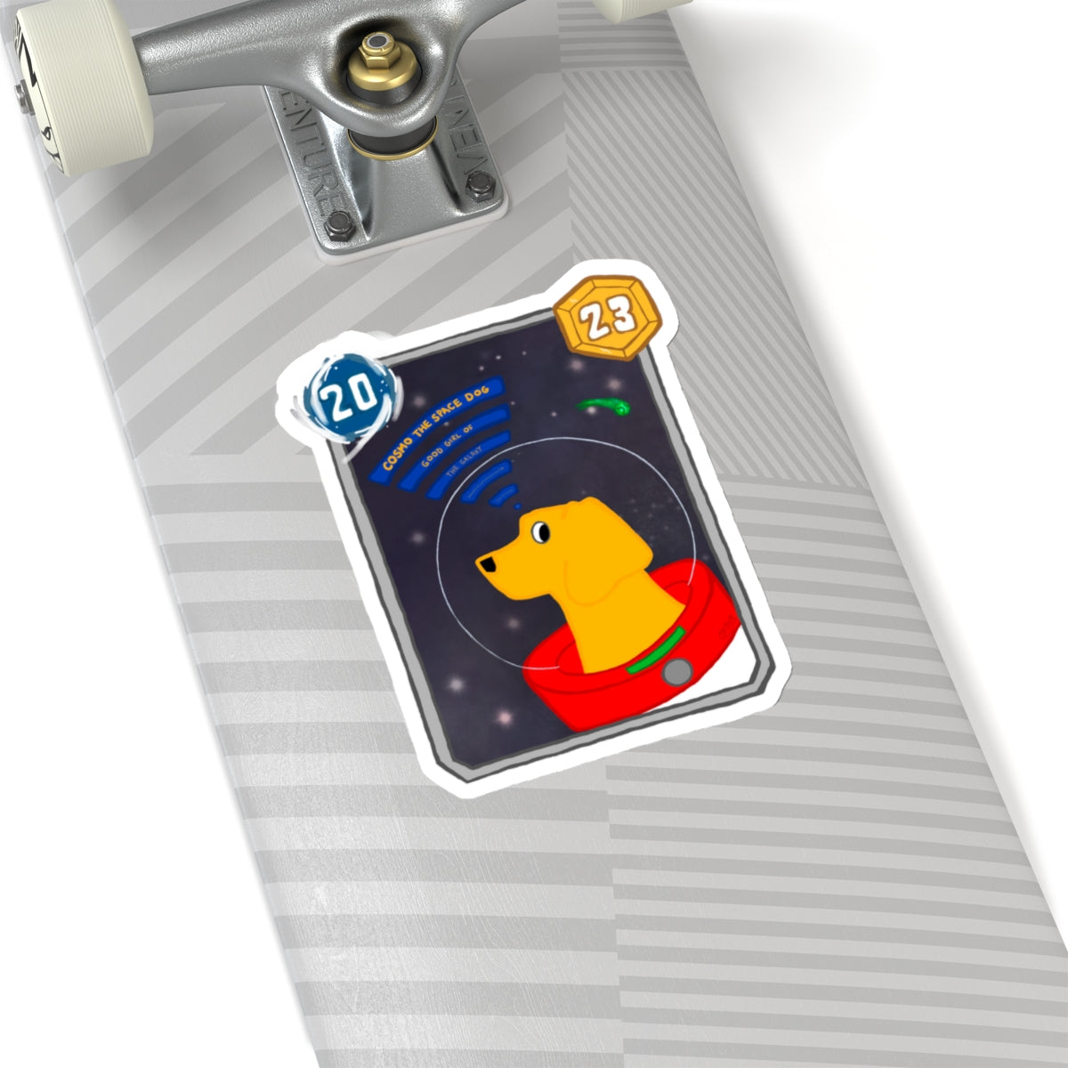 Snap Kang x Spooky Dino Marvel Snap inspired Cosmo Card (Good Girl Variant) - Stickers
