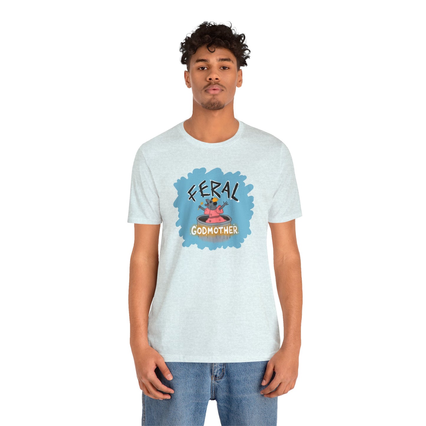 "Feral Godmother" Spooky Dino Original - Unisex Jersey Short Sleeve Tee