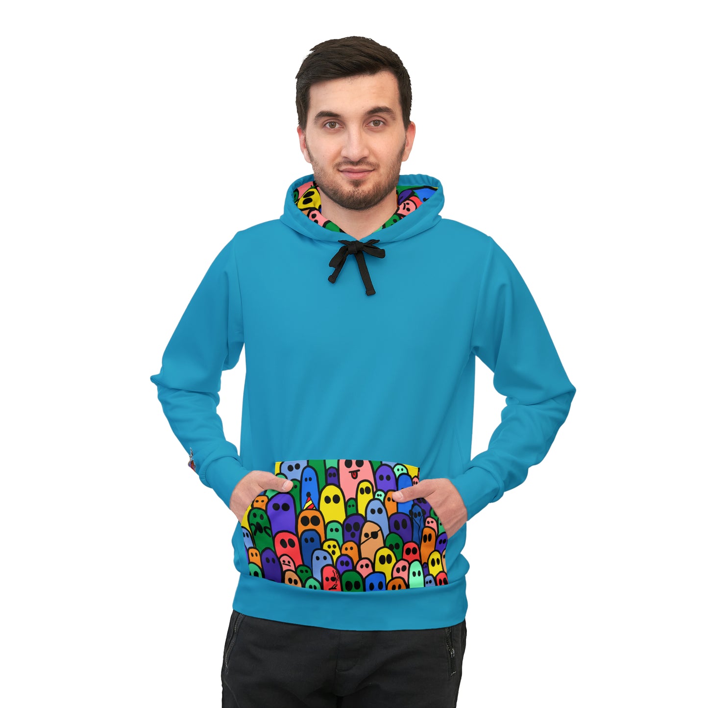Polyester Spandex Hoodie | Unisex Long Sleeve Hoodie | Spooky Dinosaur