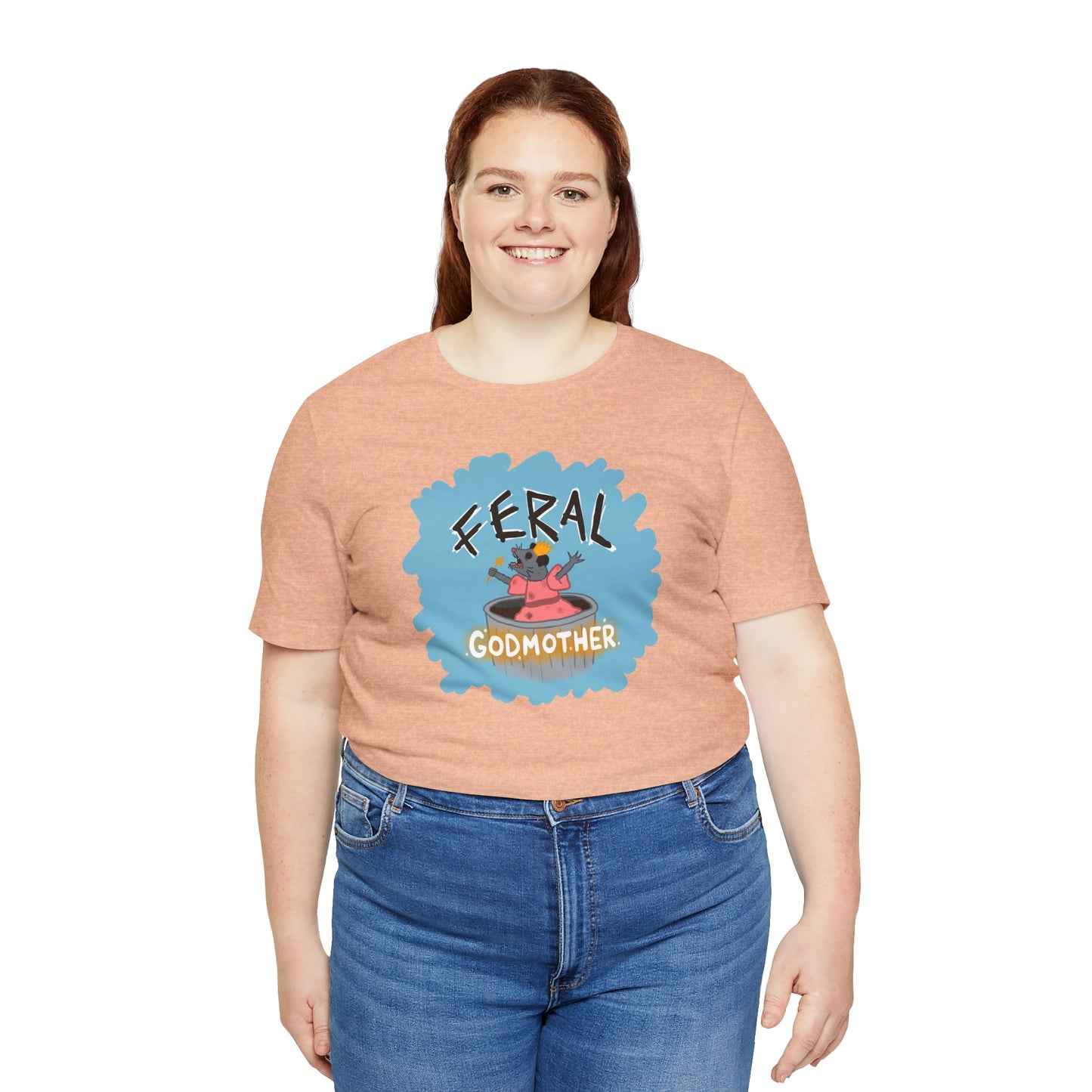 "Feral Godmother" Spooky Dino Original - Unisex Jersey Short Sleeve Tee
