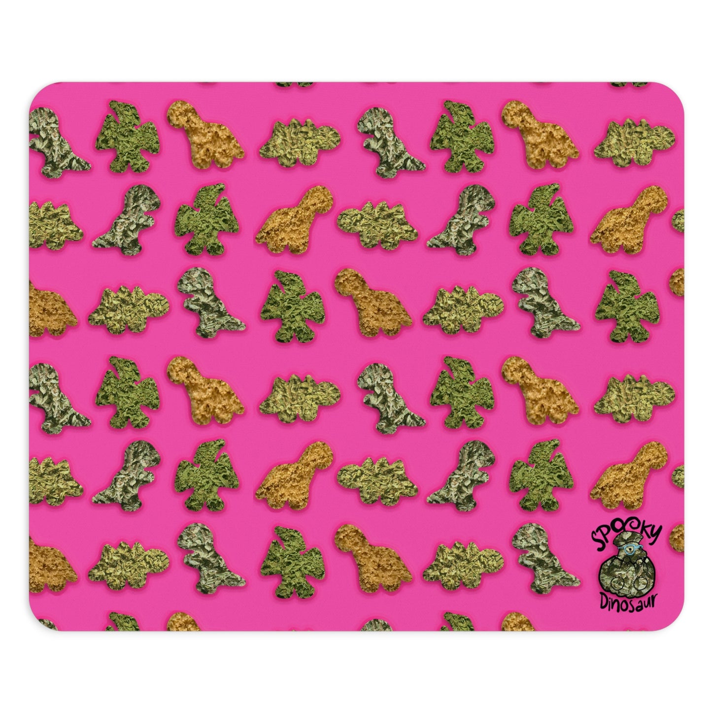 Small Mouse Pad | Personalized Mouse Pad | Spooky Dinosaur