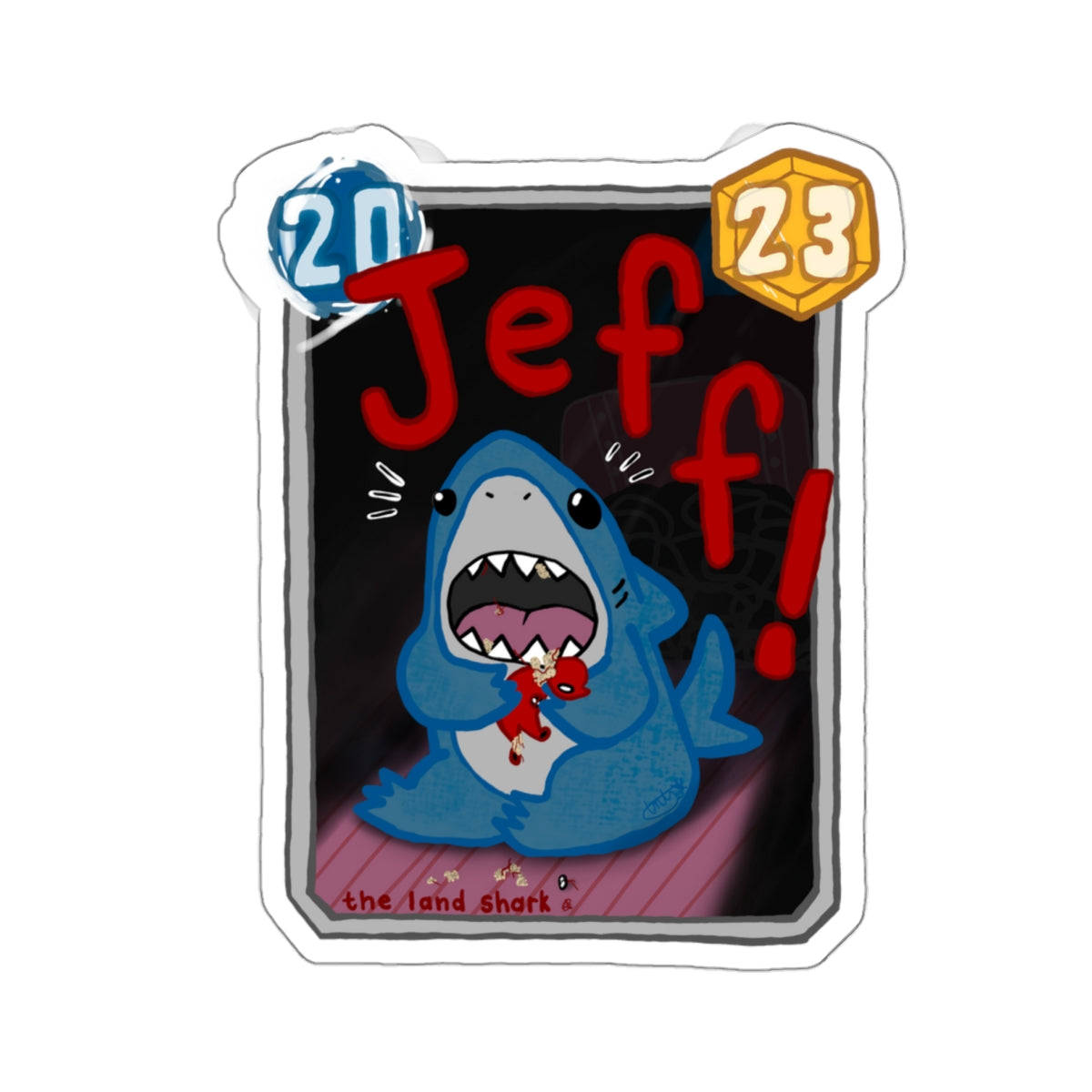 Snap Kang x Spooky Dino Marvel Snap inspired Jeff! Card - Stickers