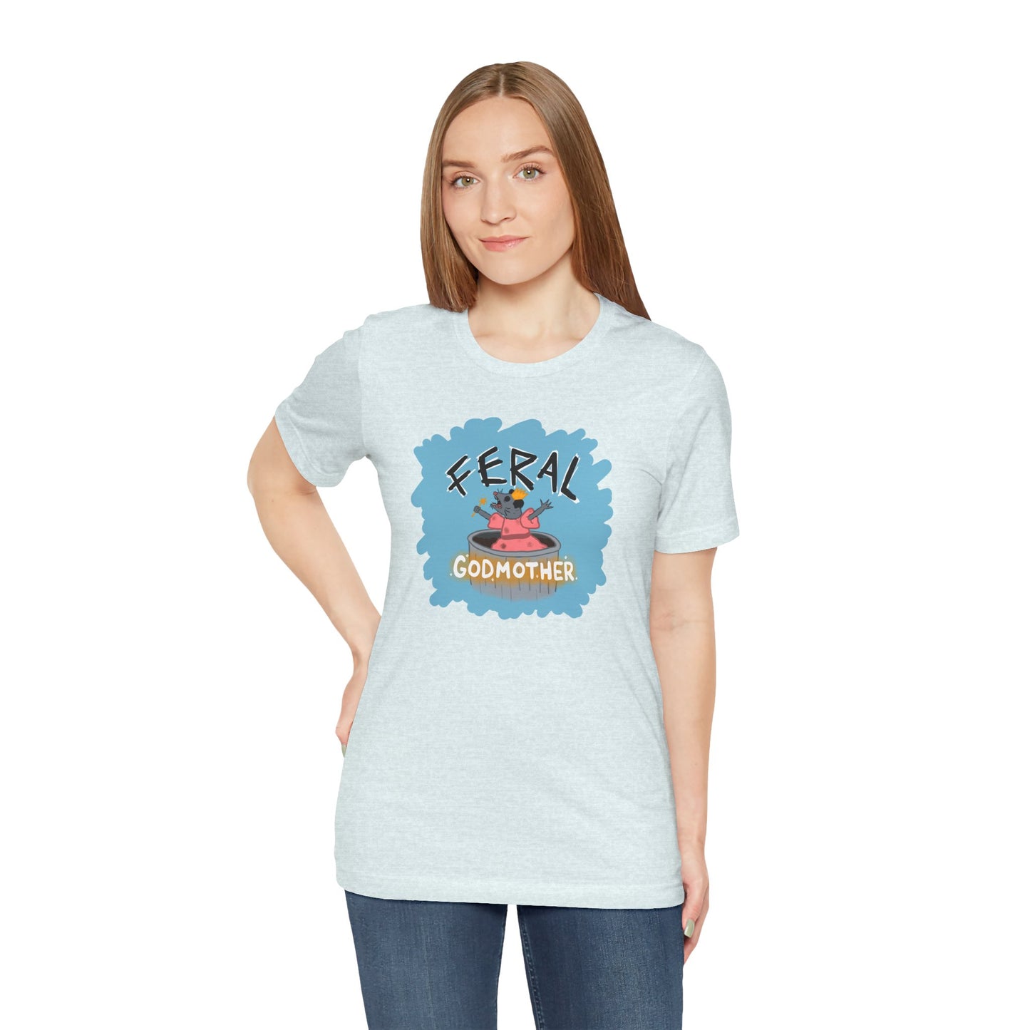 "Feral Godmother" Spooky Dino Original - Unisex Jersey Short Sleeve Tee