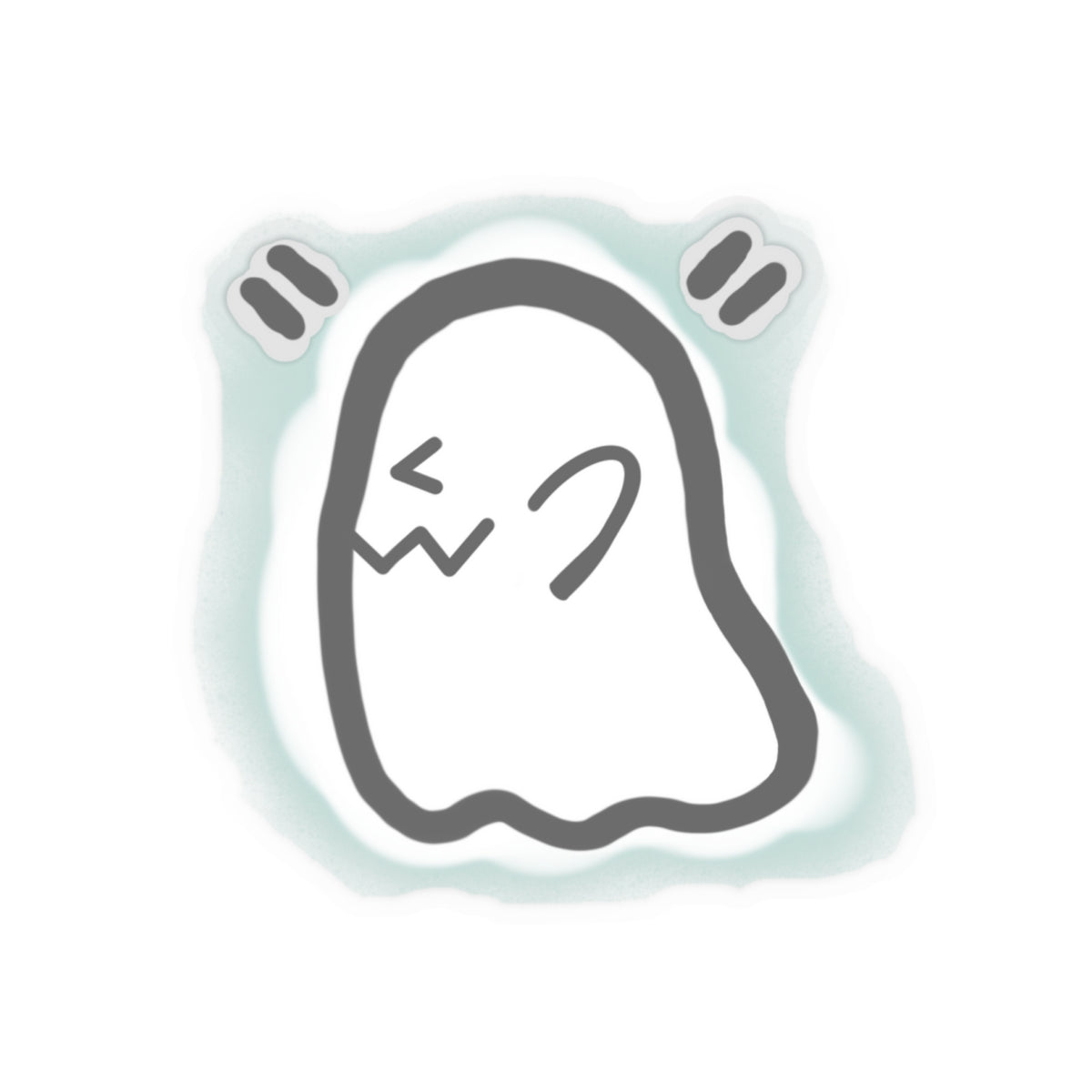 Custom Vinyl Sticker | Personalized Laptop Sticker | Spooky Dinosaur