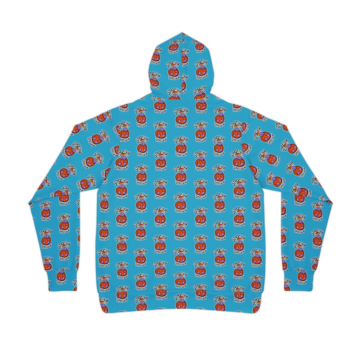 Blue Tiled "Milton" Spooky Dino Original - Athletic Hoodie