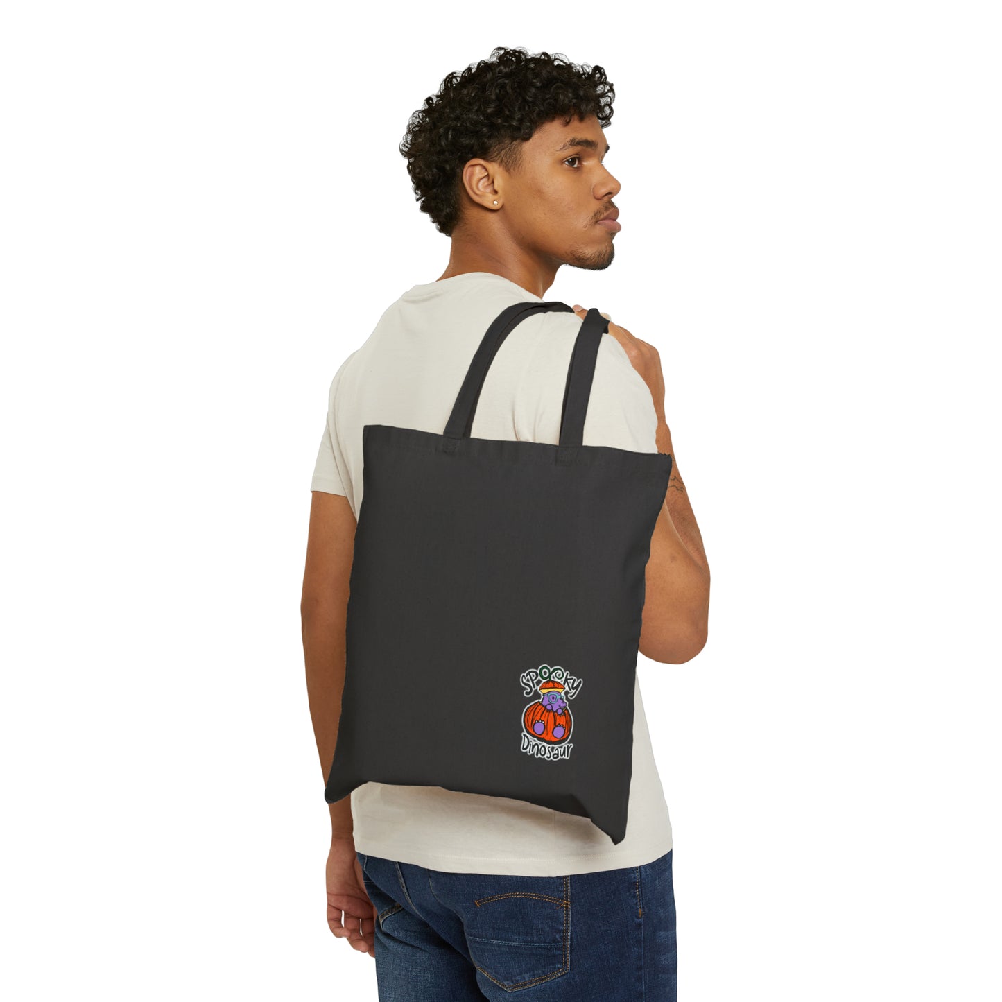 Cotton Tote Bag | Tote Bags Bulk | Spooky Dinosaur