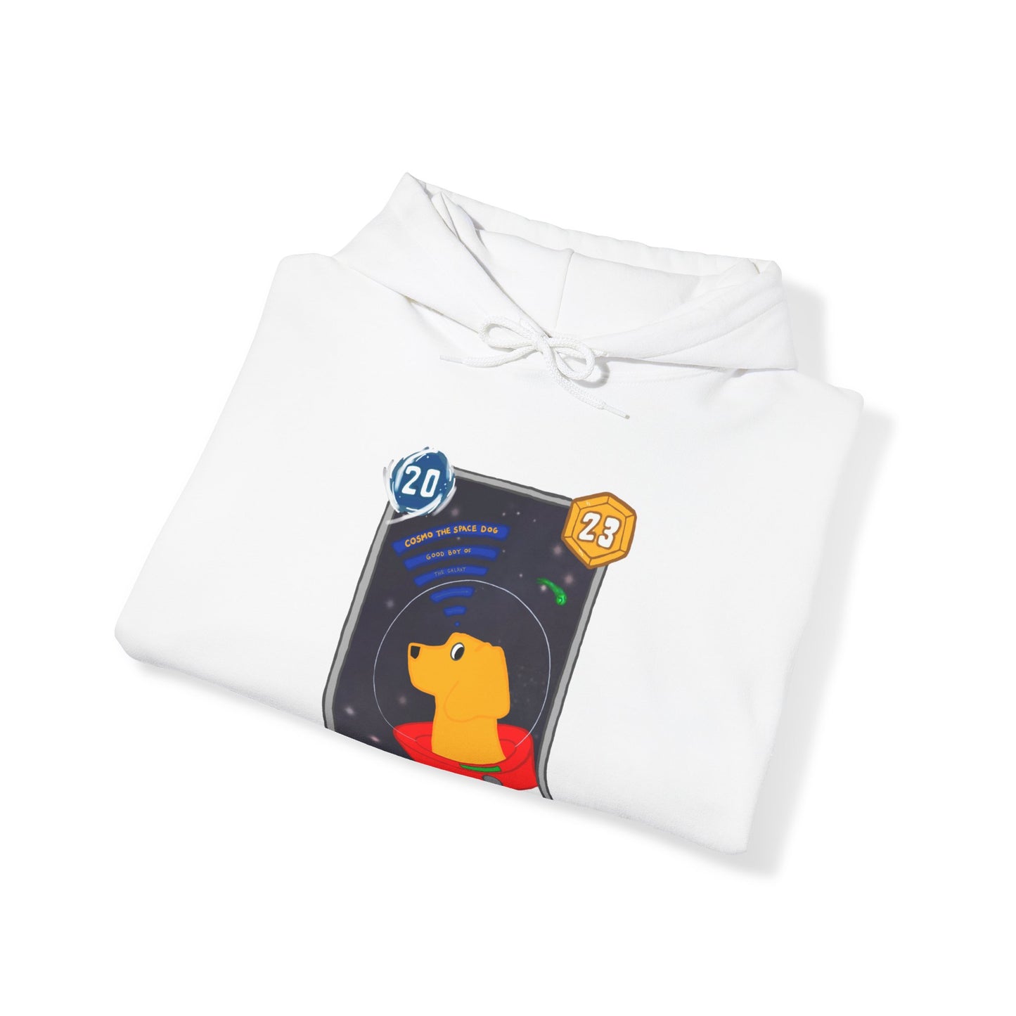 Snap Kang x Spooky Dino Marvel Snap inspired Cosmo Card (Good Boy Variant) - Unisex Heavy Blend™ Hooded Sweatshirt