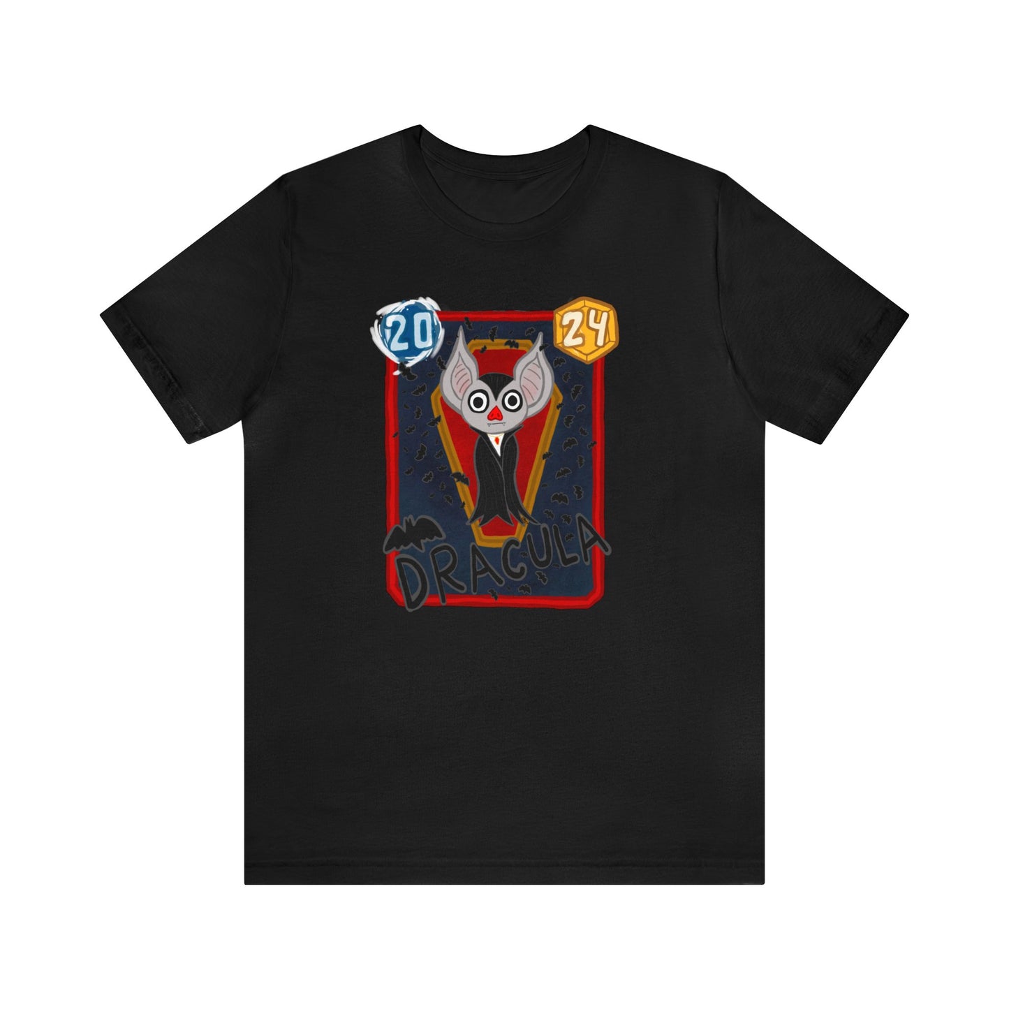 Snap Kang x Spooky Dino Marvel Snap inspired Dracula Card - Unisex Jersey Short Sleeve Tee
