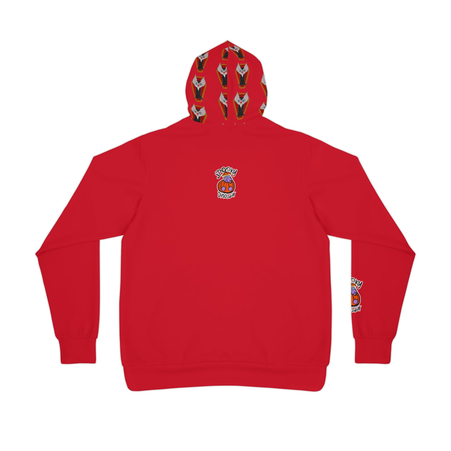 Red "Drac" Spooky Dino Original - Athletic Hoodie