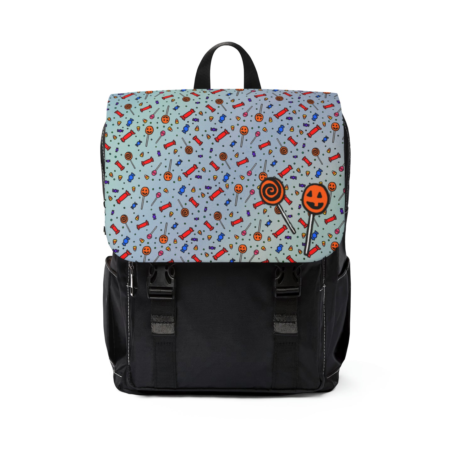 Custom Canvas Backpack | Men's Canvas Backpack | Spooky Dinosaur