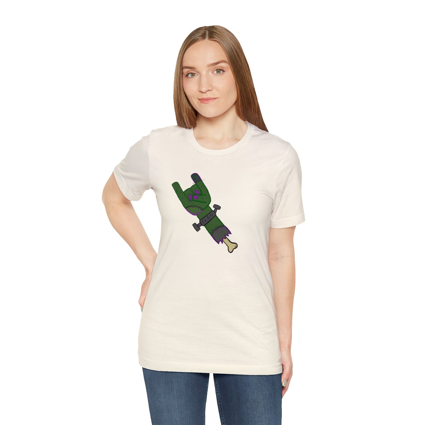 "Monster of Rock" Spooky Dino Original - Unisex Jersey Short Sleeve Tee