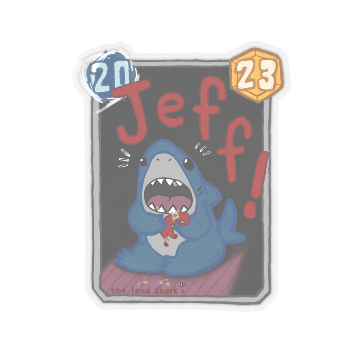 Snap Kang x Spooky Dino Marvel Snap inspired Jeff! Card - Stickers