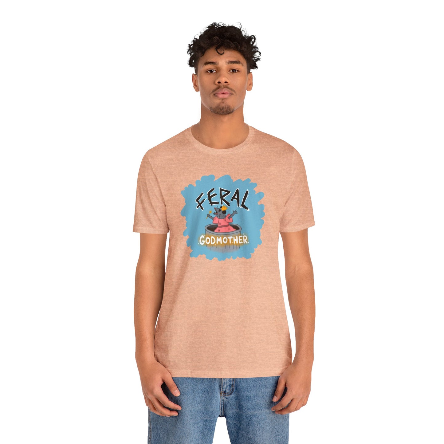 "Feral Godmother" Spooky Dino Original - Unisex Jersey Short Sleeve Tee