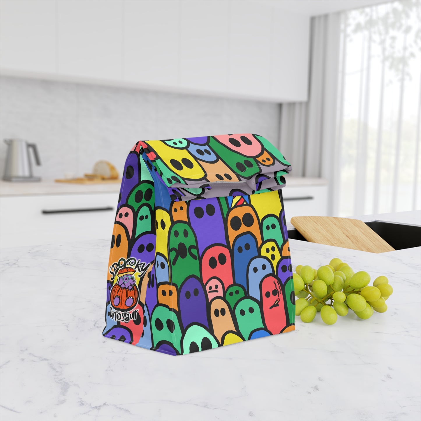 Dino Lunch Bag | Personalized Lunch Bags | Spooky Dinosaur