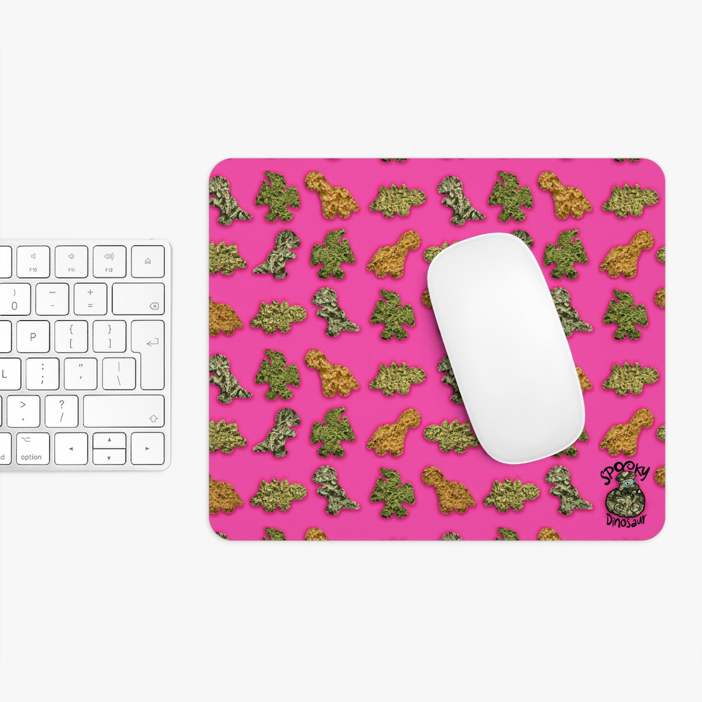 Small Mouse Pad | Personalized Mouse Pad | Spooky Dinosaur