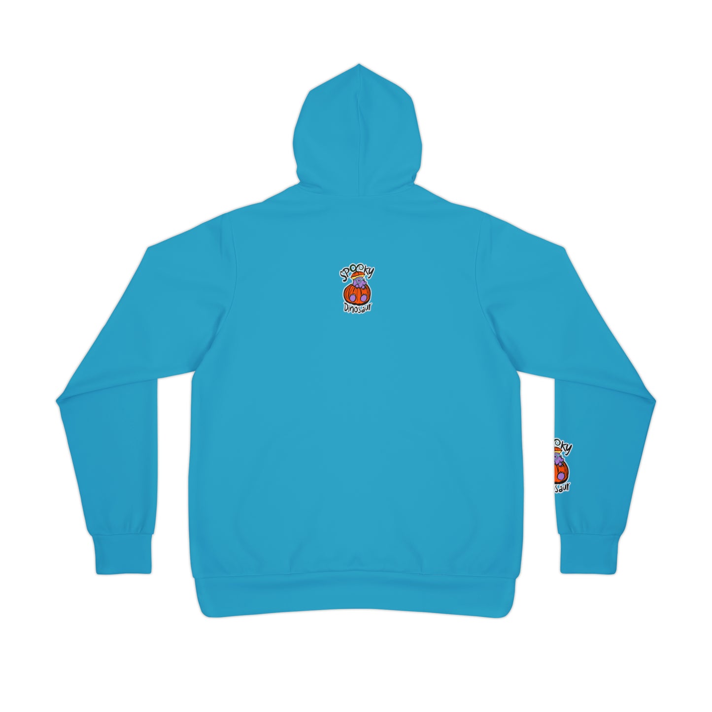 Polyester Spandex Hoodie | Unisex Long Sleeve Hoodie | Spooky Dinosaur