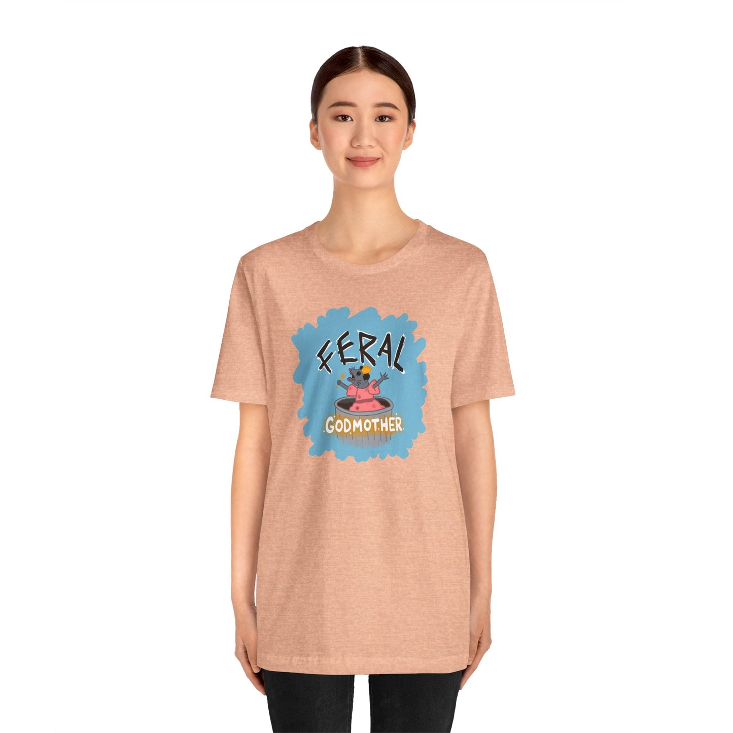 "Feral Godmother" Spooky Dino Original - Unisex Jersey Short Sleeve Tee
