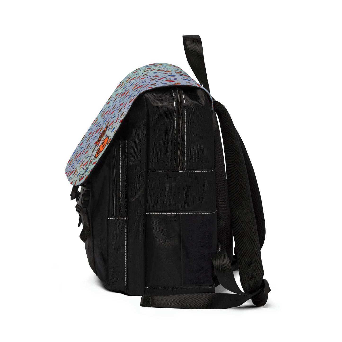 Custom Canvas Backpack | Men's Canvas Backpack | Spooky Dinosaur