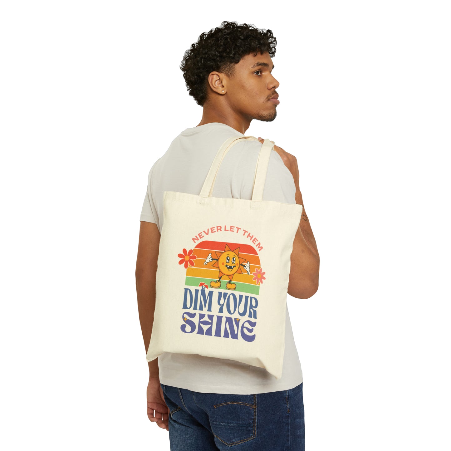 "Stay Shiny" - Cotton Canvas Tote Bag