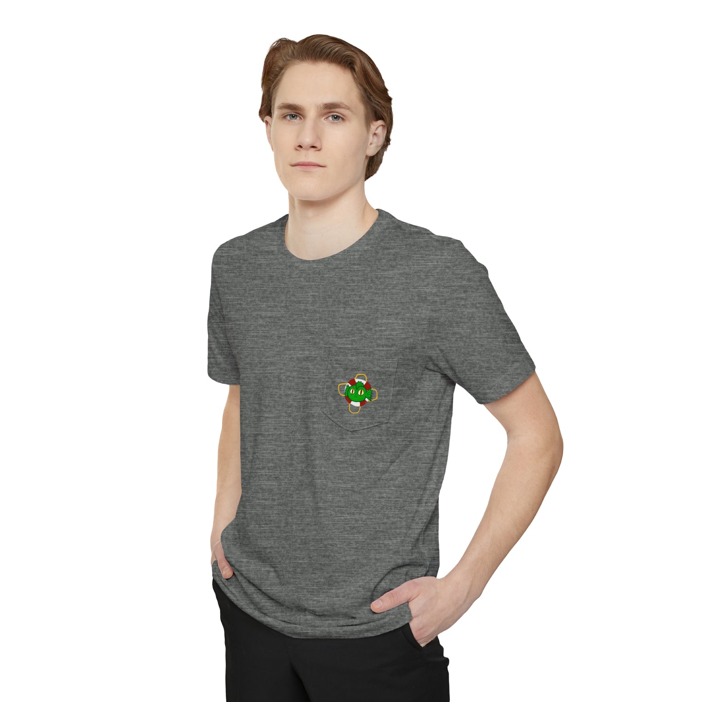 "Kreach" Spooky Dino Original - Unisex Pocket T-shirt