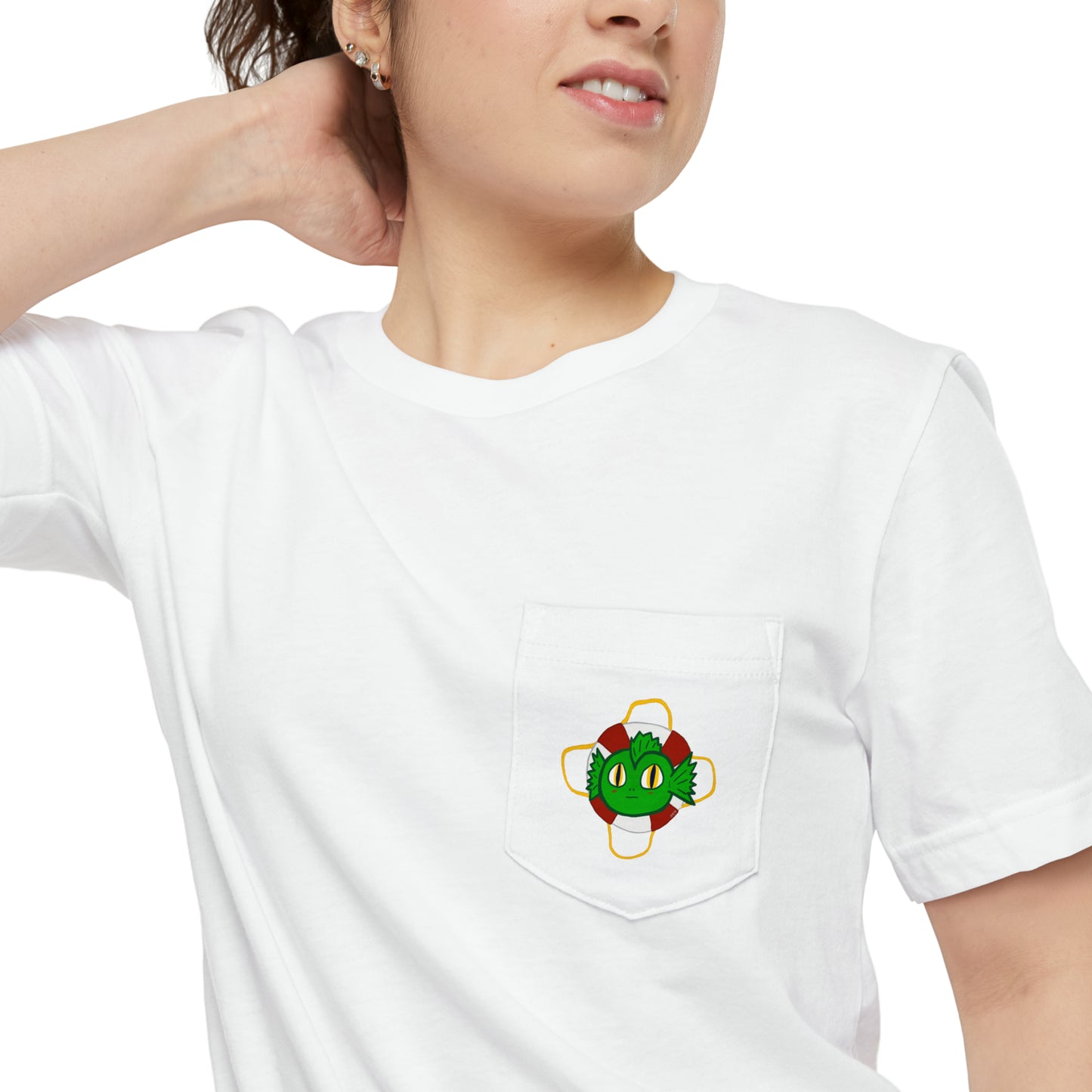 "Kreach" Spooky Dino Original - Unisex Pocket T-shirt